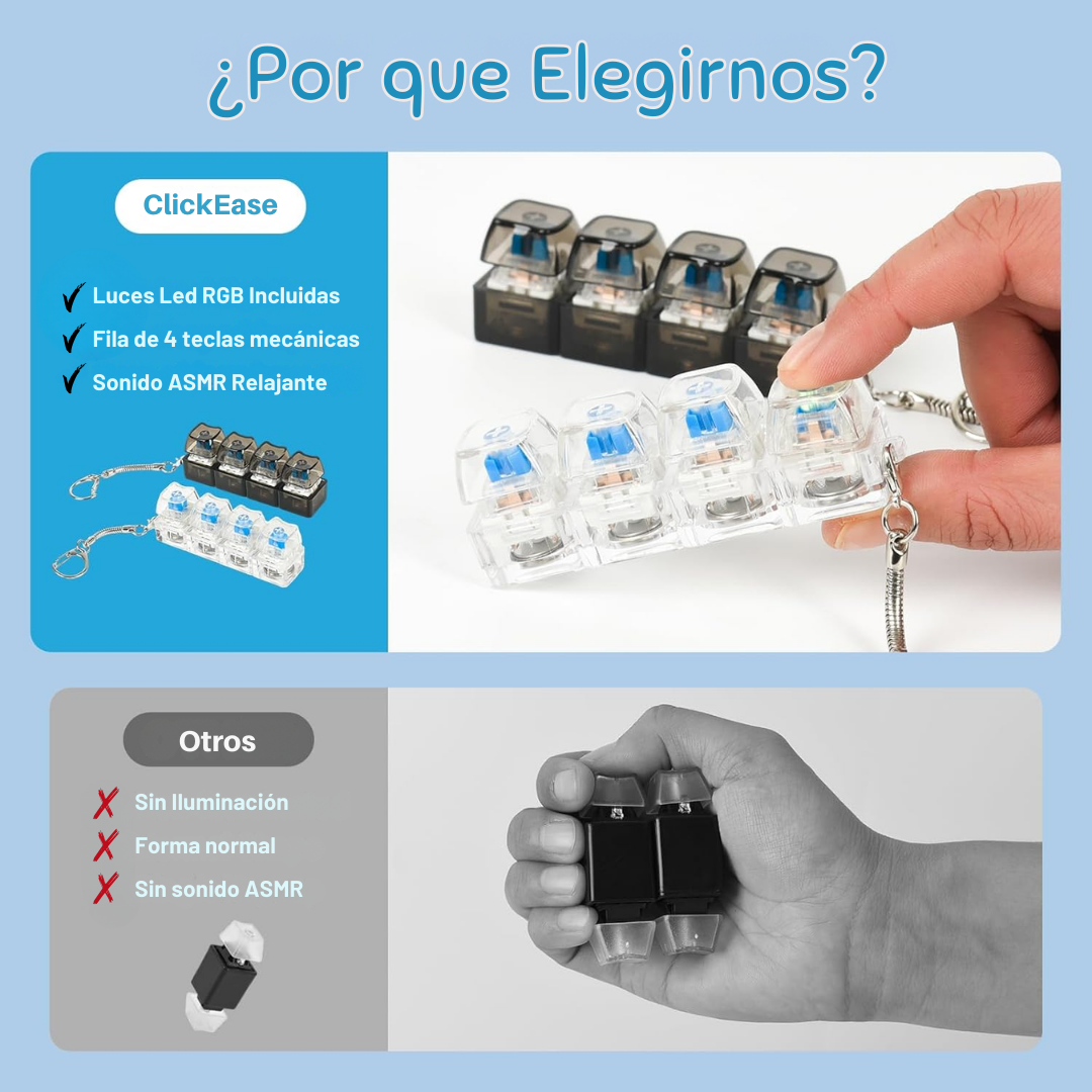 Teclado Mecánico Antiestrés LED